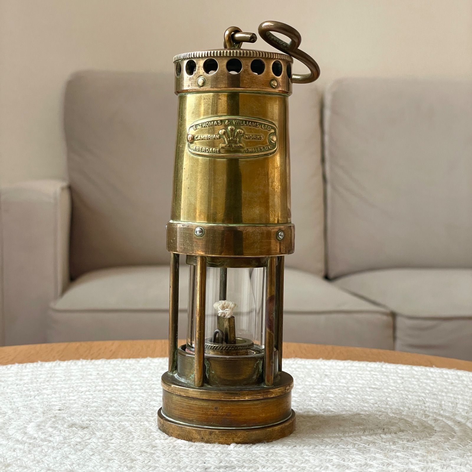 現品限り E.Thomas - Williams トーマス＆ウィリアムス Cambrian カンブリアン マイナーズランプ ランタン 英国製 not tilley vapalux