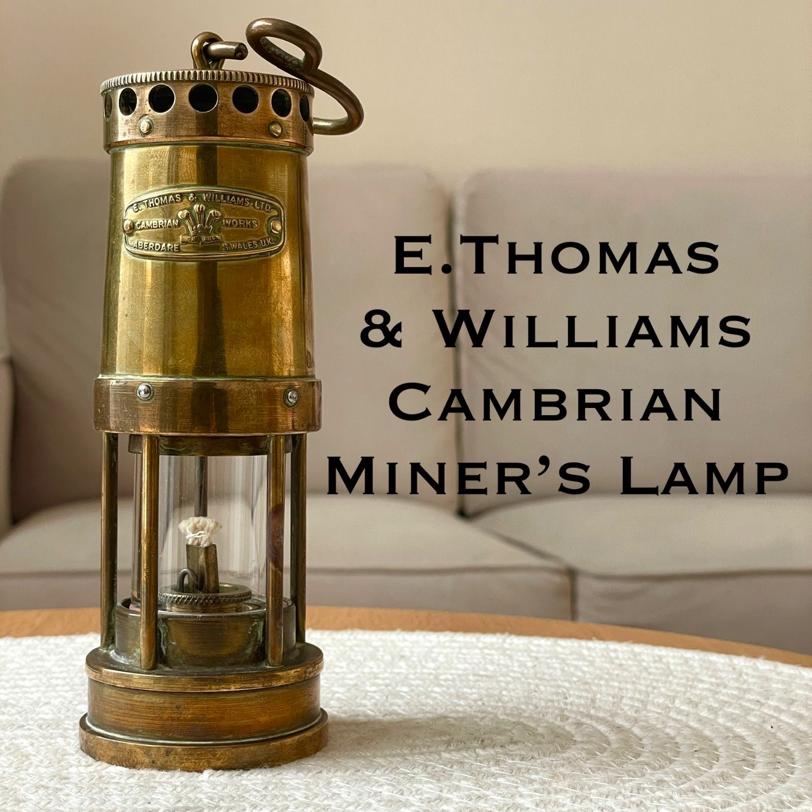 現品限り E.Thomas - Williams トーマス＆ウィリアムス Cambrian カンブリアン マイナーズランプ ランタン 英国製 not tilley vapalux