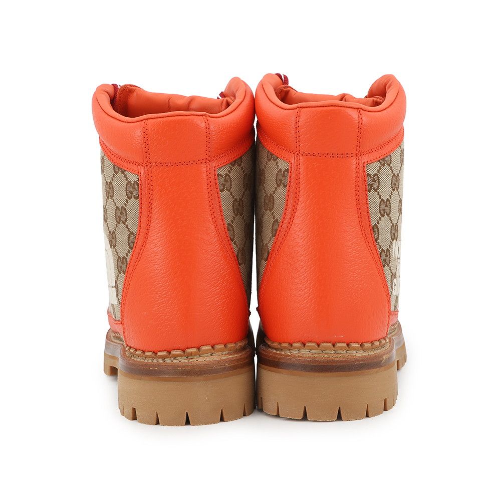 グッチ ブーツ ノースフェイスコラボ トレッキングブーツ GGキャンバス