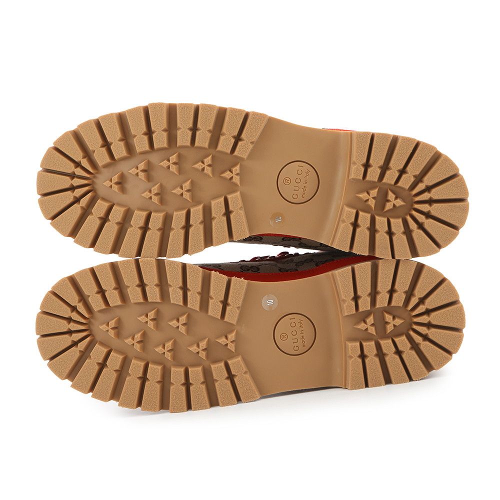 グッチ ブーツ ノースフェイスコラボ トレッキングブーツ GGキャンバス