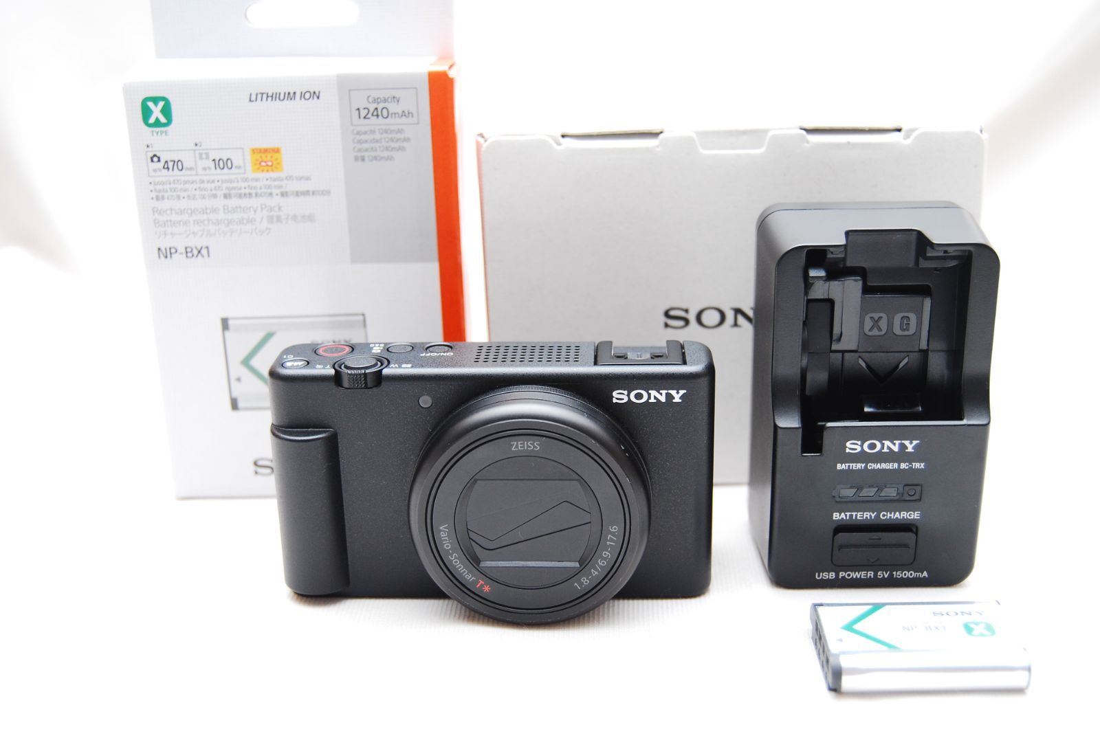 ☆美品 SONY VLOGCAM ZV-1 II ボディ ZV-1M2 B ブラック 予備