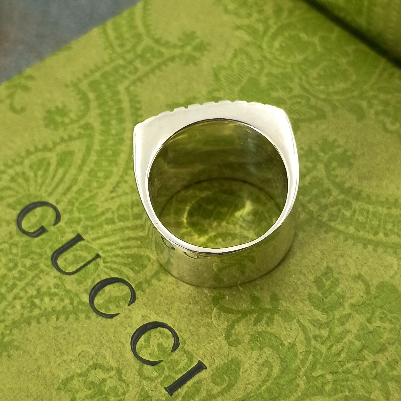 GUCCI グッチ シグネット リング 10号 指輪 レディース シルバー925