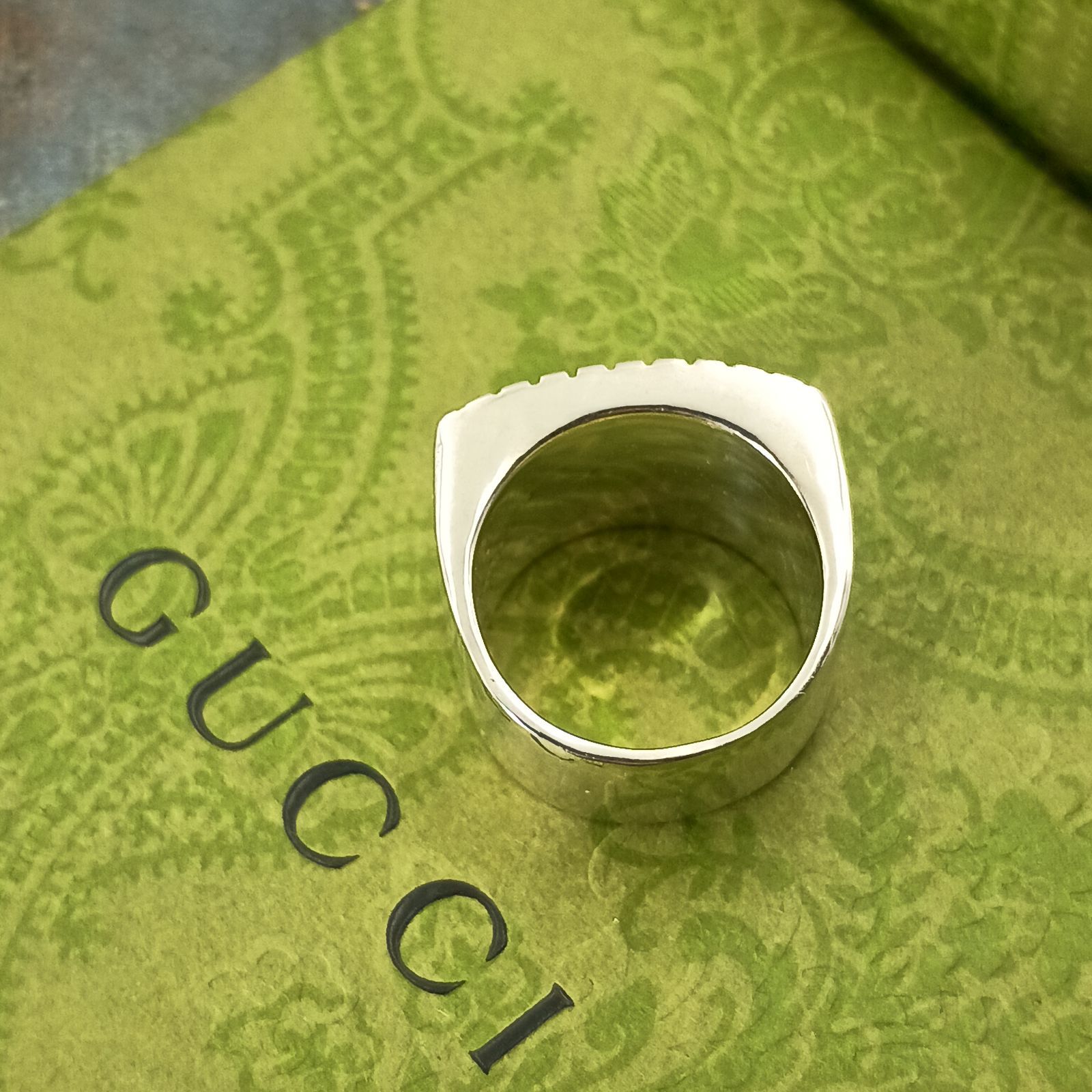 GUCCI グッチ シグネット リング 10号 指輪 レディース シルバー925