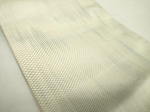 平和屋着物 本場筑前博多織 八寸名古屋帯 霞文 正絹 ps