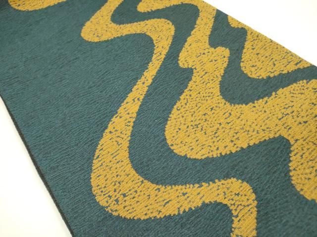 平和屋着物 六通柄袋帯 スリーシーズン 春夏秋 流水文 正絹 op