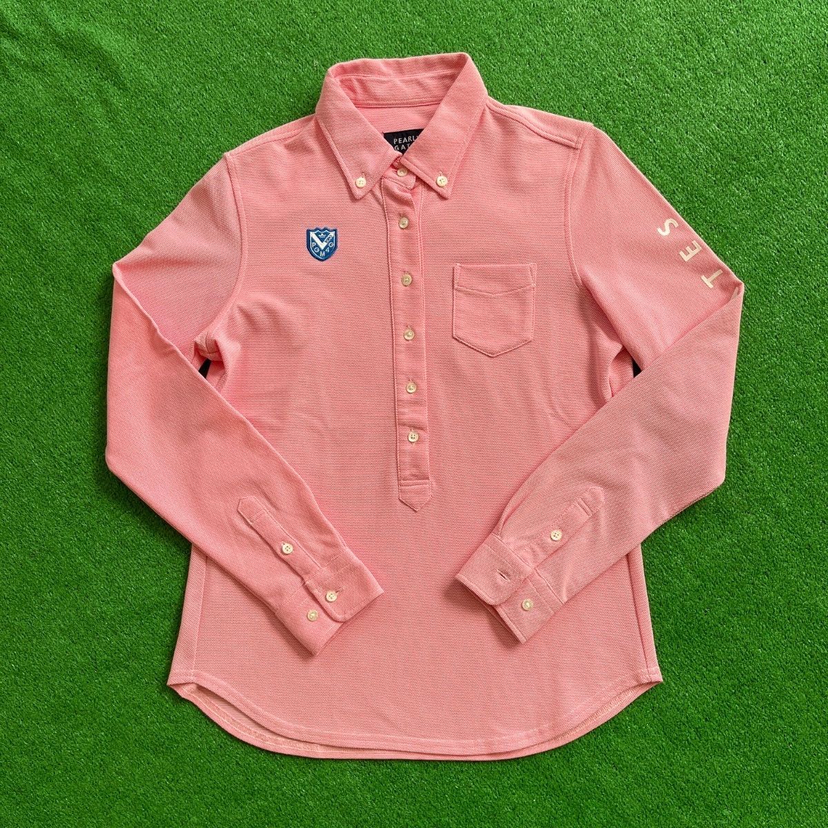 PEARLY GATES パーリーゲイツ 長袖 ボタンダウン コットン混 ゴルフ