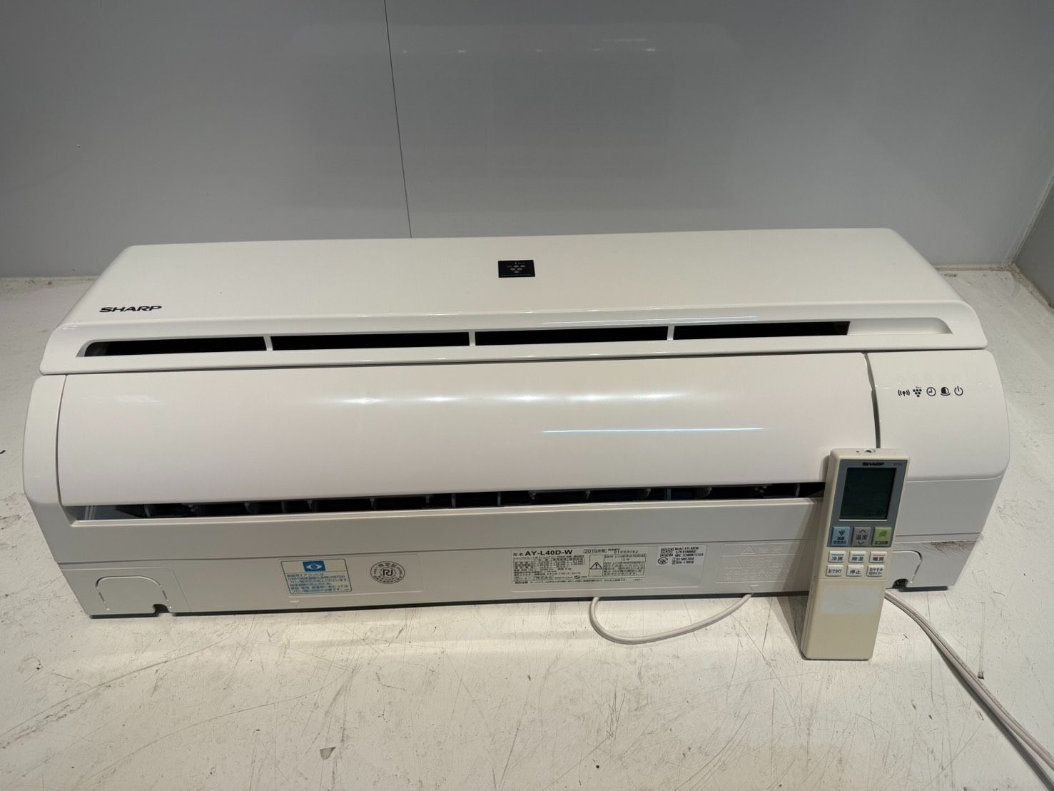 277 SHARP 2019年製エアコン 14～16畳用 整備済み