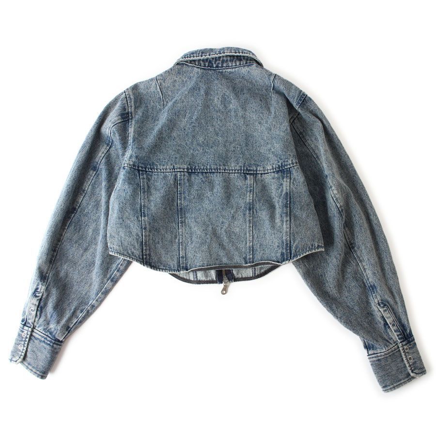 WK 25678 MAISON SPECIAL メゾン ジップ デニムジャケット フリーサイズ インディゴブルー