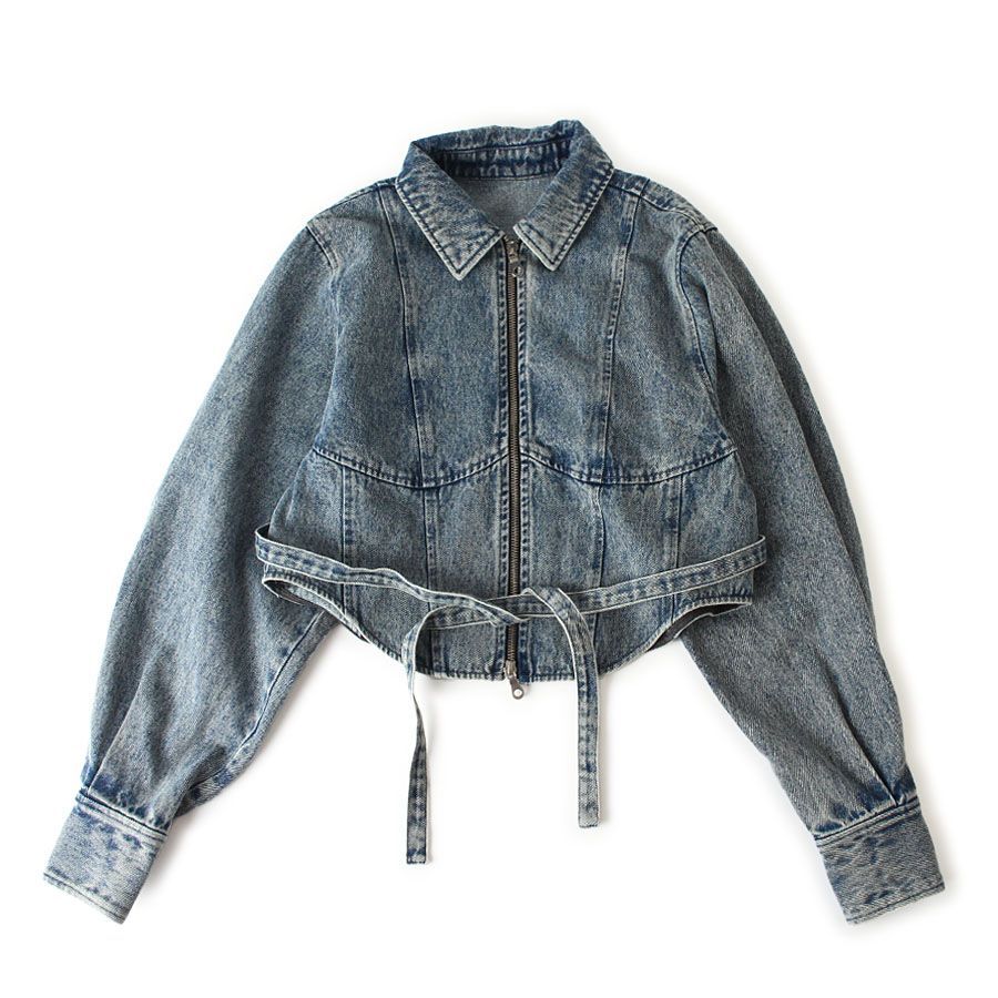 WK 25678 MAISON SPECIAL メゾンスペシャル ジップ デニムジャケット フリーサイズ インディゴブルー