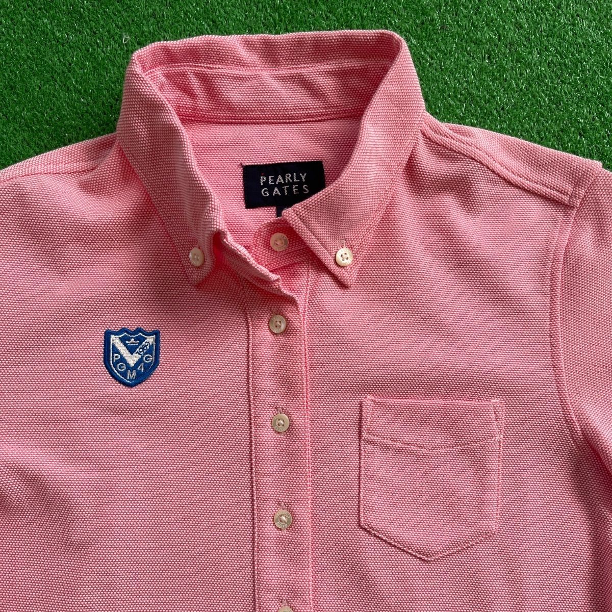 パーリーゲイツゴルフ用シャツ PEARLY GATES パーリーゲイツ 長袖 ボタンダウン コットン混 ゴルフ