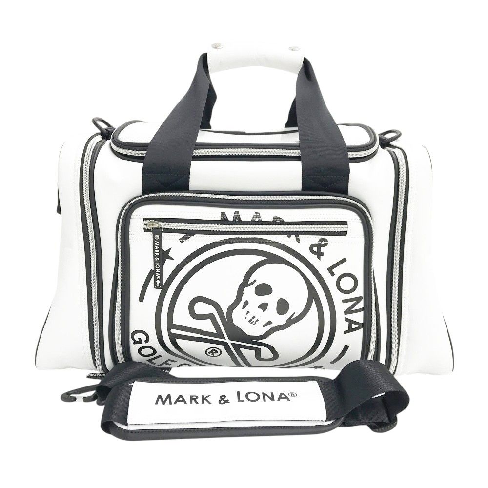 MARK&LONA マークアンドロナ 2WAY ボストンバッグ ホワイト系