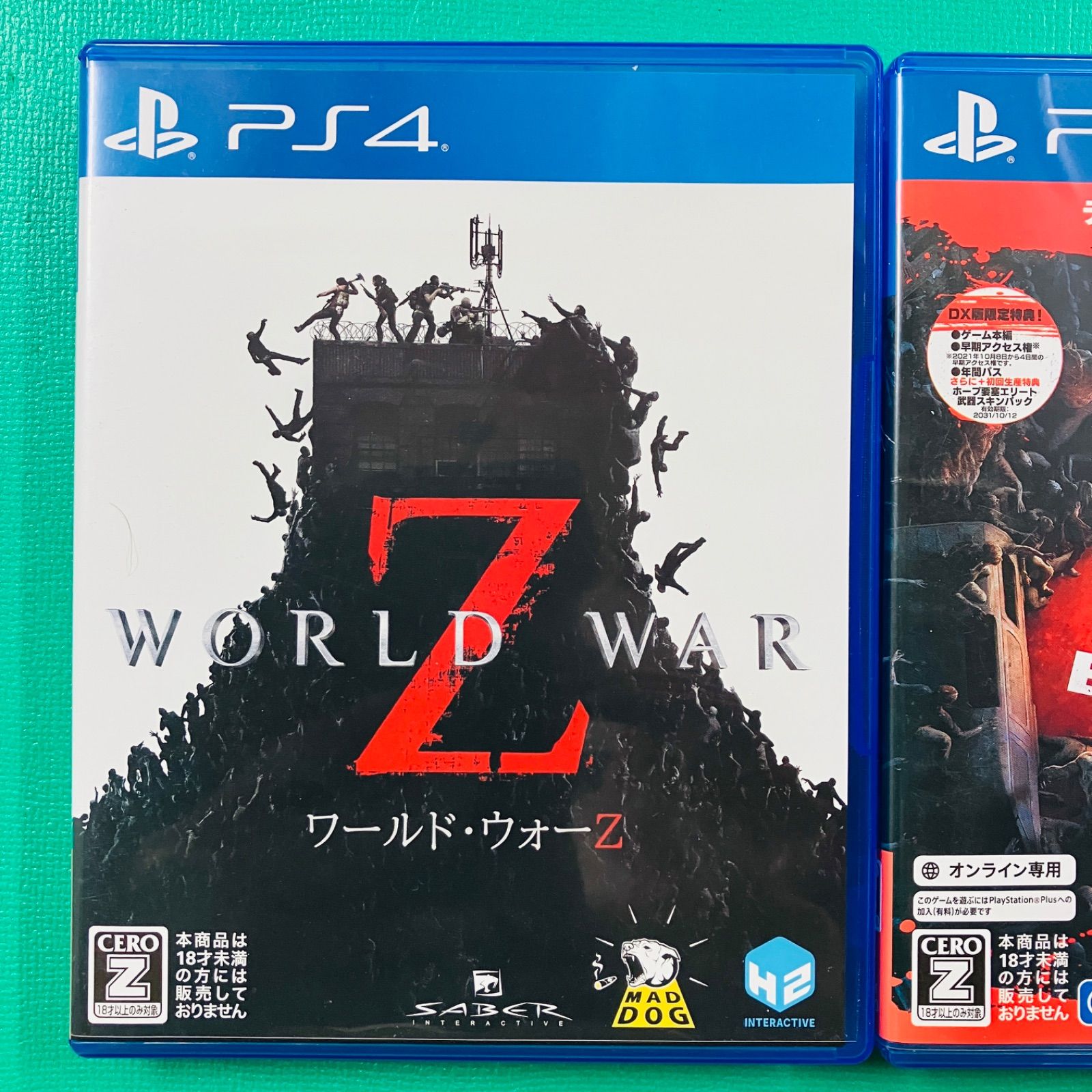 Disc美品 2点セット】PS4 ワールド・ウォーZ WORLD WAR Z バック