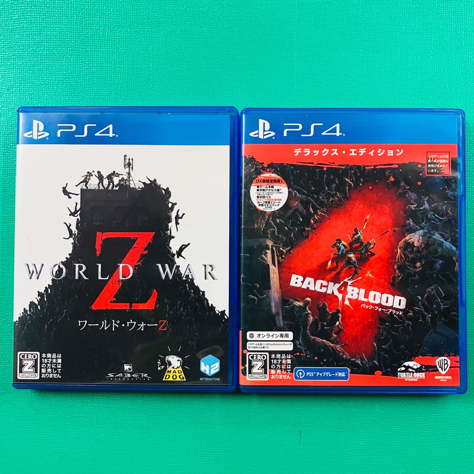 Disc美品 2点セット】PS4 ワールド・ウォーZ WORLD WAR Z バック