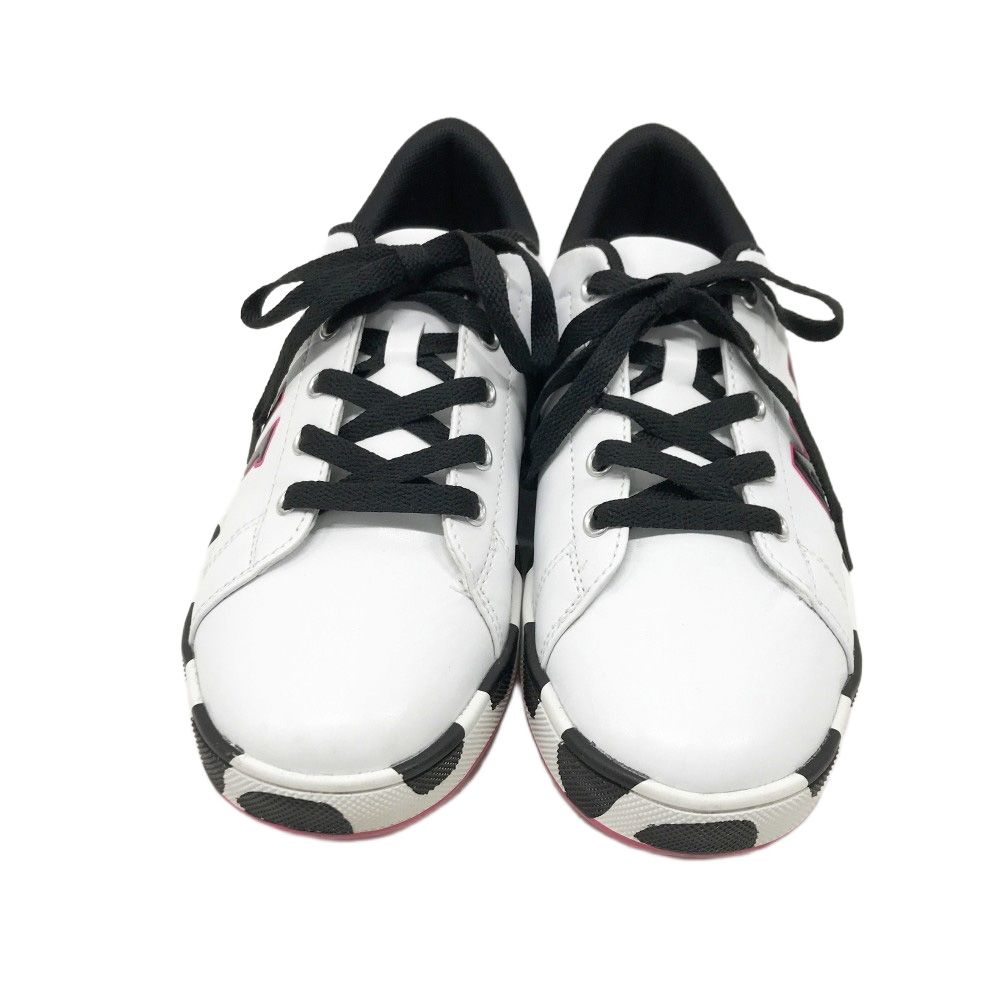 M-U SPORTS ゴルフシューズ 23.5cm ホワイト/ピンクレディース】M・U 