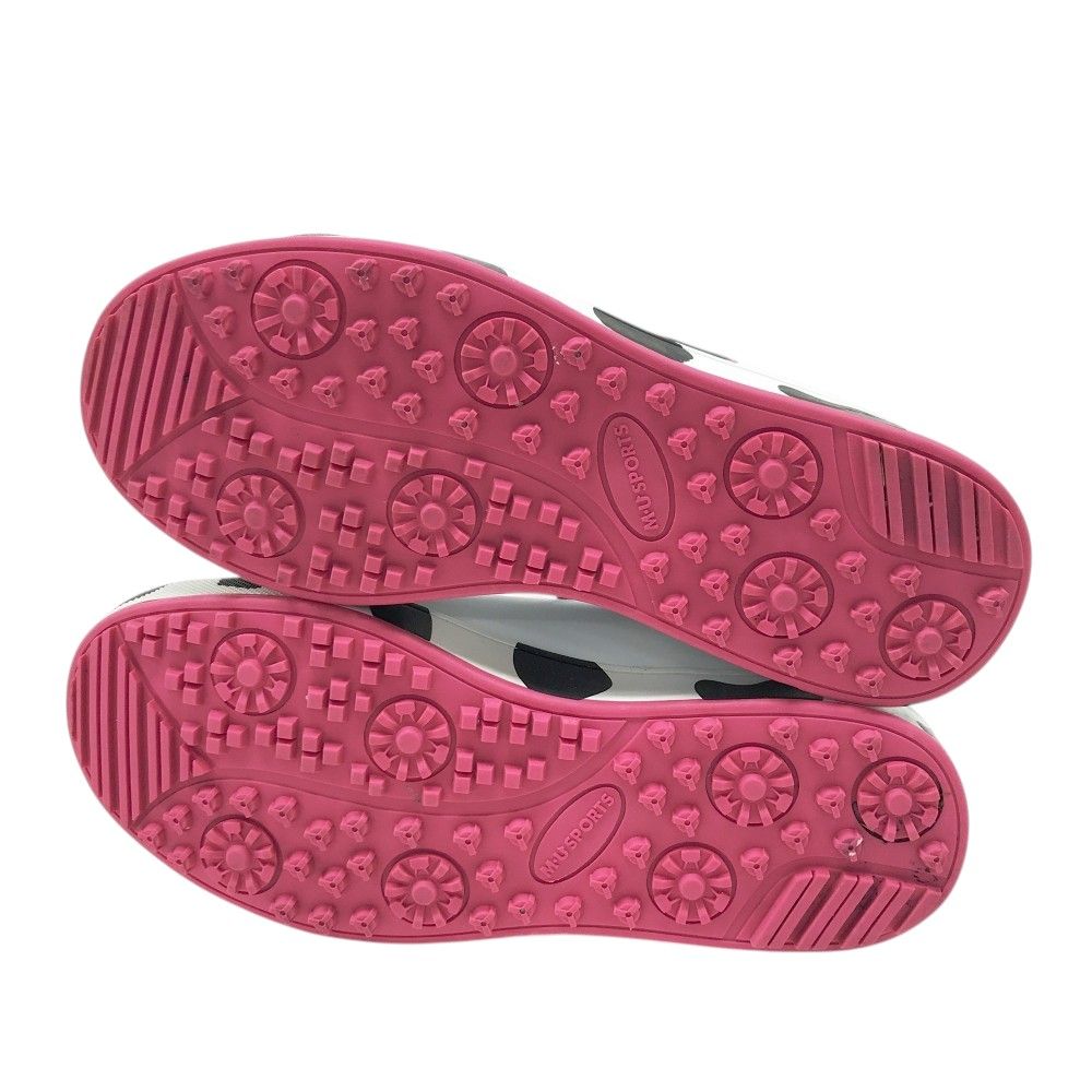 M.U SPORTS エムユースポーツ 703J6600 ゴルフシューズ ダルメシアン柄