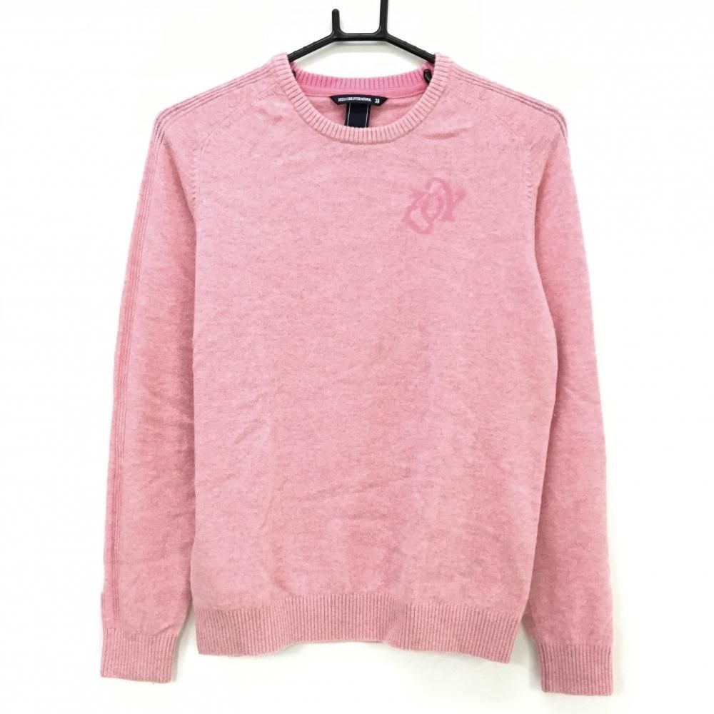 【美品】ゾーイゴルフ☆カシミヤセーター 美品】ゾーイ セーター ピンク カシミヤ ロゴ ニット レディース 38(M