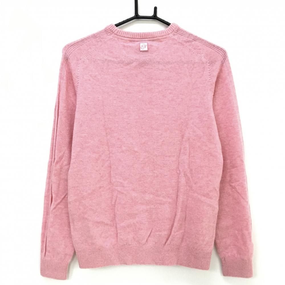 美品】ゾーイ セーター ピンク カシミヤ ロゴ ニット レディース 38(M