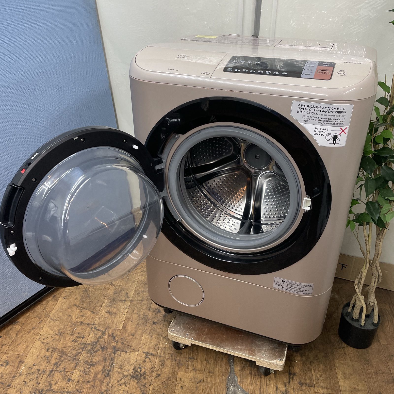 R 471 ☀️ 名古屋市近郊配送設置無料 HITACHI ドラム式洗濯乾燥機 洗濯 12㎏ 乾燥 6㎏ 17年製 BD NX 120 AL クリーニング済