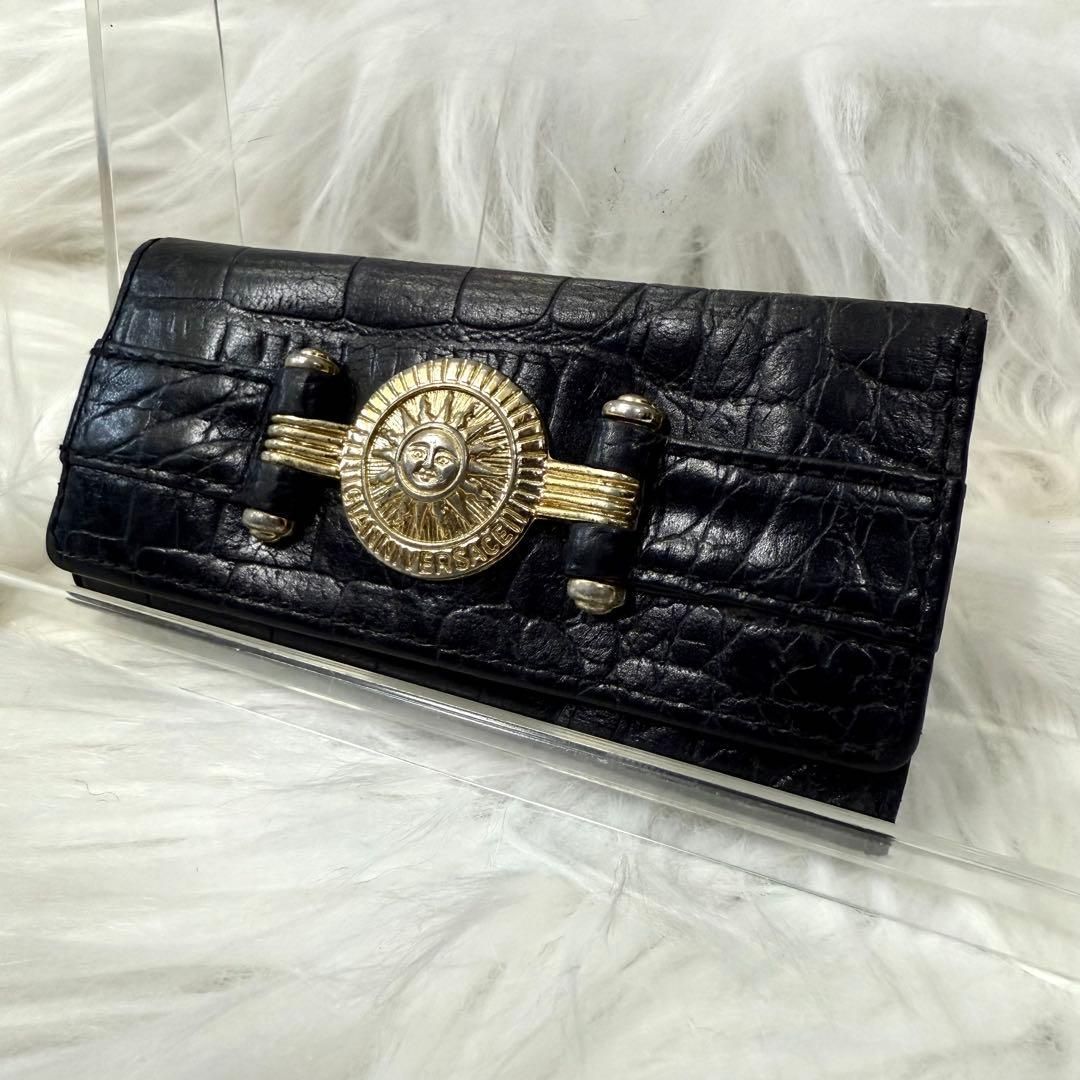 GIANNI VERSACE ジャンニヴェルサーチレザー三つ折りキーケース 太陽神