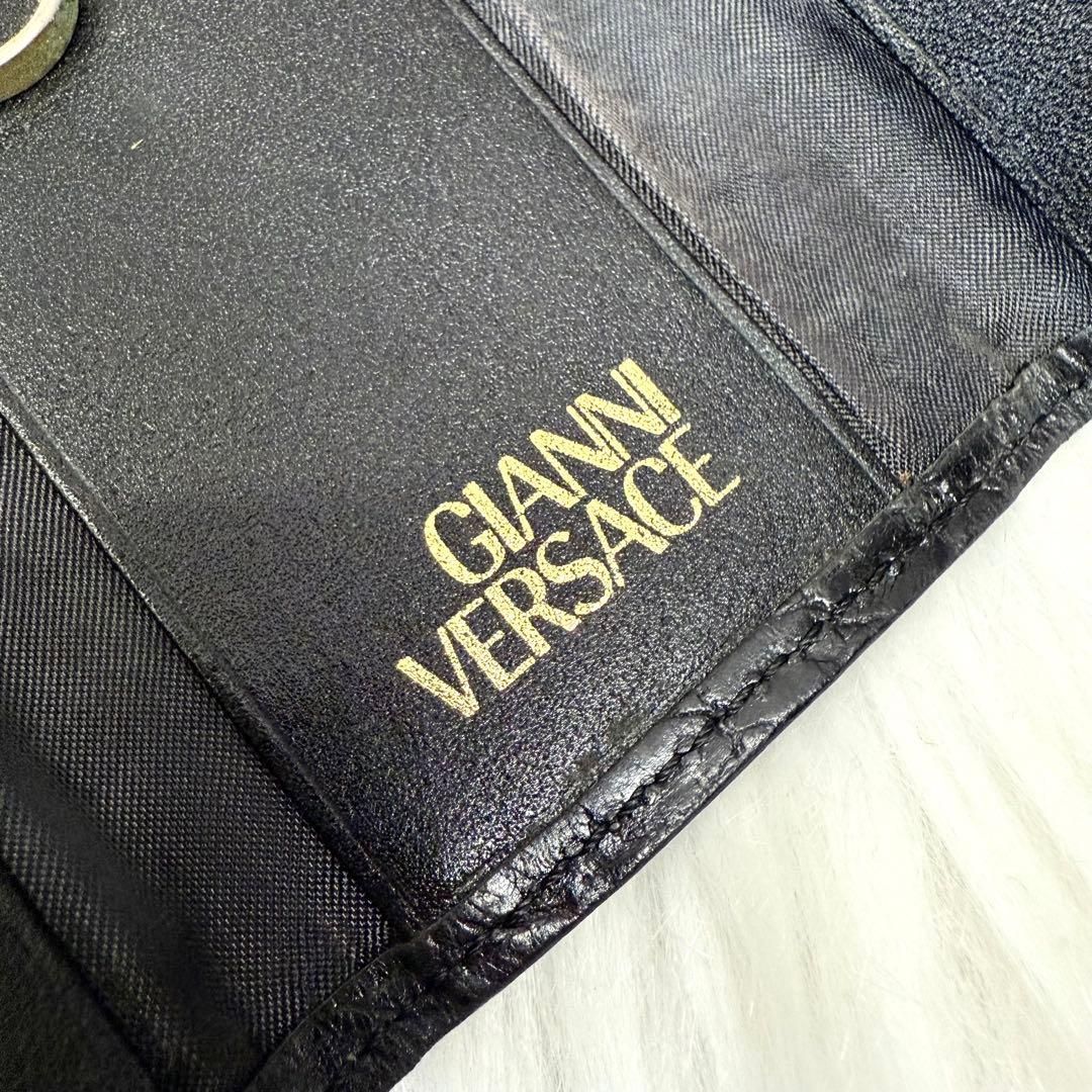 GIANNI VERSACE ジャンニヴェルサーチレザー三つ折りキーケース 太陽神