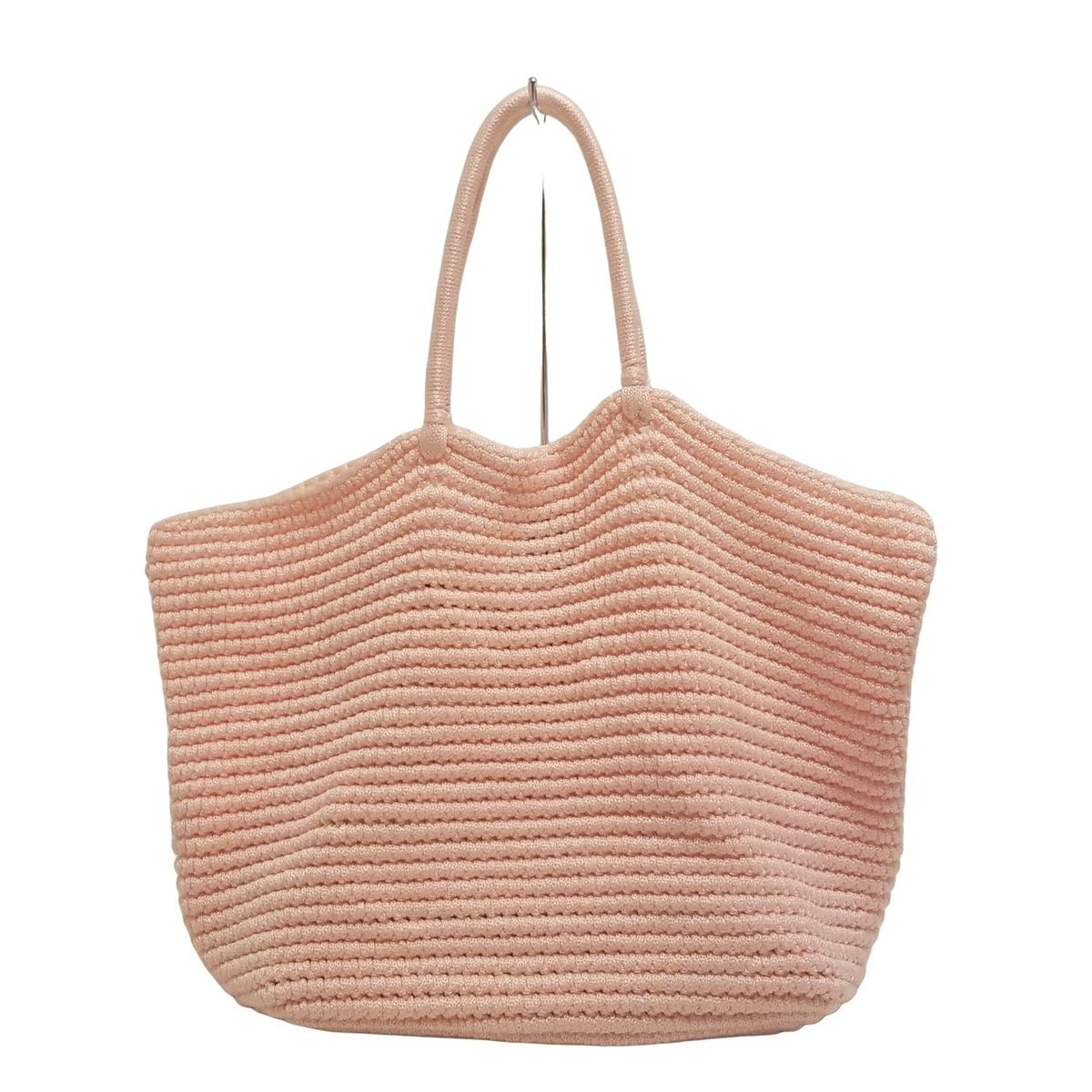 LUDLOW(ラドロー) トートバッグ美品 - ピンク×イエロー×黒 刺繍/ネコ