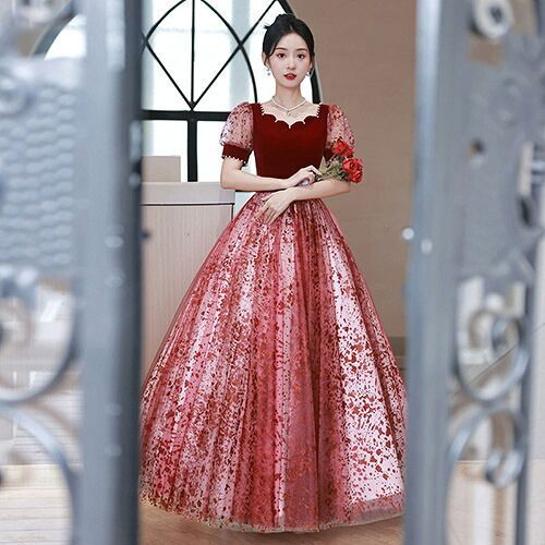 カラードレス ウェディングドレス 大きいサイズ ロング 花嫁 発表会