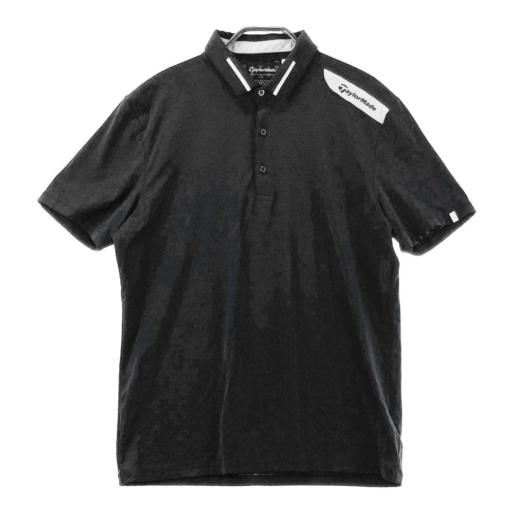 サイズ：L TAYLOR MADE テーラーメイド 半袖ポロシャツ ブラック系