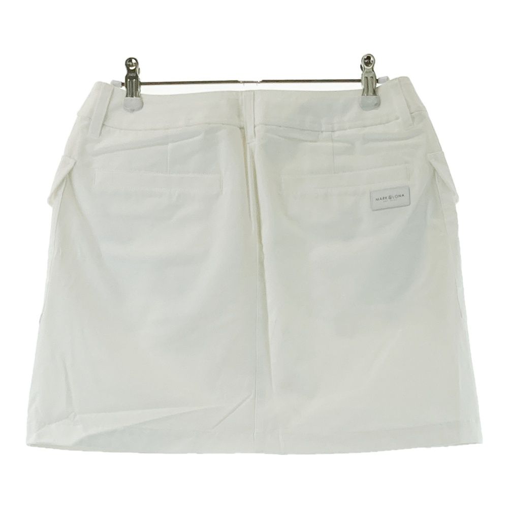 サイズ L MARK-LONA マークアンドロナ スカート ホワイト系 ゴルフウェア レディース ストスト