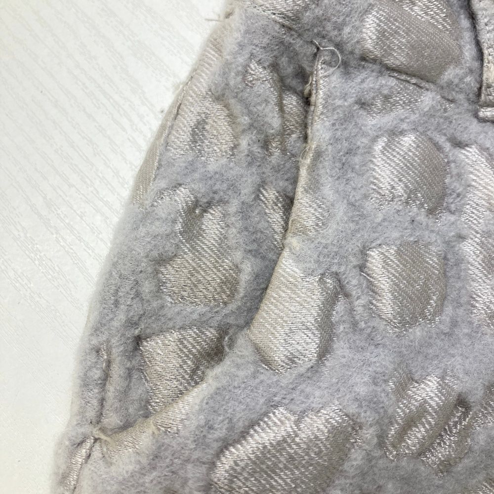 けい様　and per se M 総柄シャツとスカートセット ホワイト　グレー サイズ：M AND PER SE アンパスィ スカート 総柄 グレー系