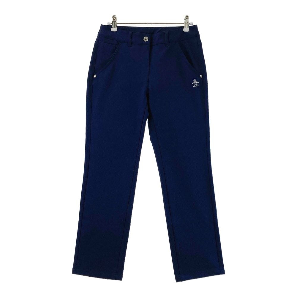 マンシングウェア ゴルフパンツ ネイビー レディースXL相当 サイズ：7 MUNSING WEAR マンシングウェア ストレッチパンツ 総柄