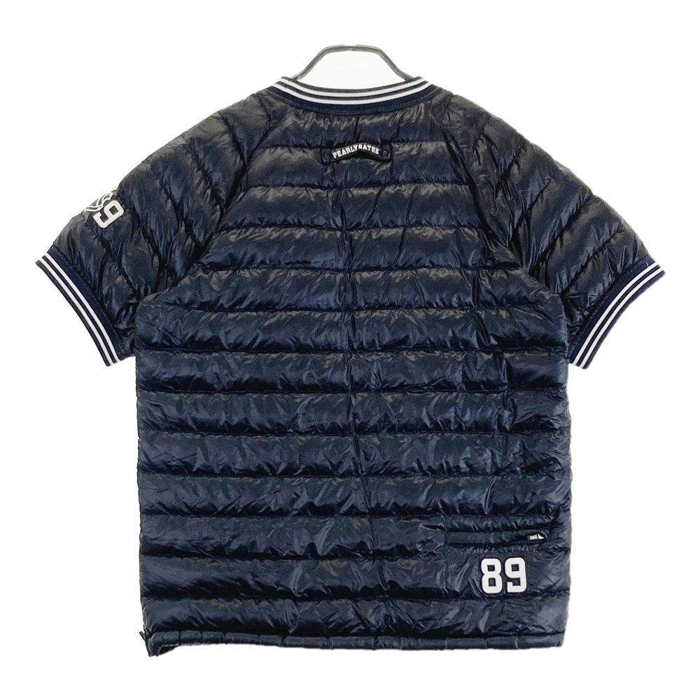 サイズ 5 PEARLY GATES パーリーゲイツ 半袖ダウンジャケット ブラック系 ゴルフウェア メンズ ストスト