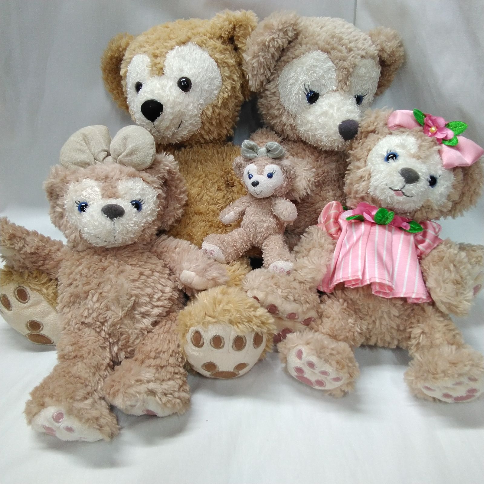 ディズニー ダッフィー シェリーメイ ぬいぐるみ まとめ売り □ ディズニー ダッフィー シェリーメイ ぬいぐるみ 2点セット まとめ