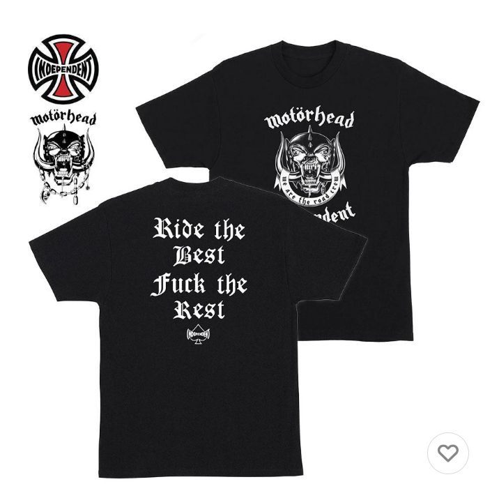新品 25年秋冬 完売 INDEPENDENT TRUCKS MOTORHEAD WARPIG S/S T SHIRT インディペンデント トラック モーターヘッド 半袖Tシャツ メンズ ブラック 黒 バンドTシャツ 白
