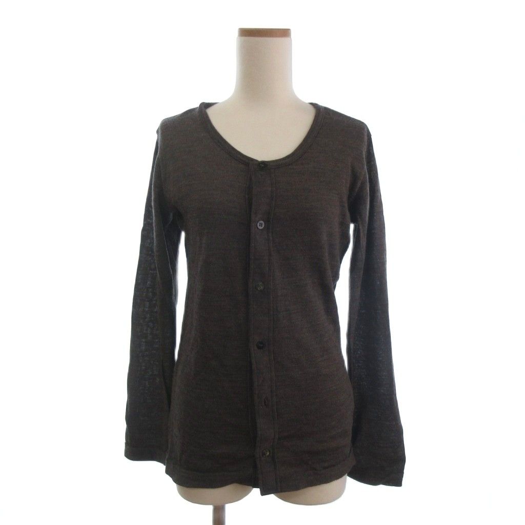 ワイズ Y's ヨウジヤマモト ニットカーディガン 長袖 ウール 茶系