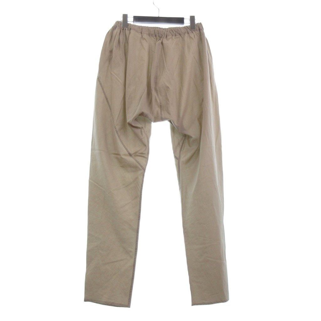 ヨーガンレール　ベージュ ドローストリング パンツ ヨーガンレール JURGEN LEHL ババグーリ パンツ 薄手 ウエストゴム