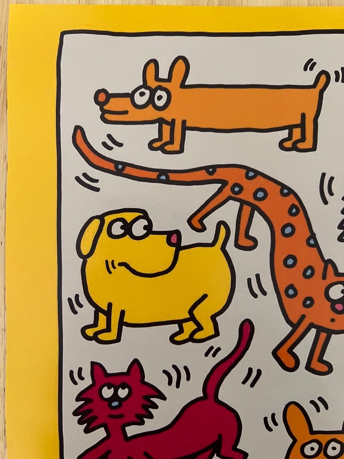 キース・ヘリング CATS & DOGS ポスター - メルカリ