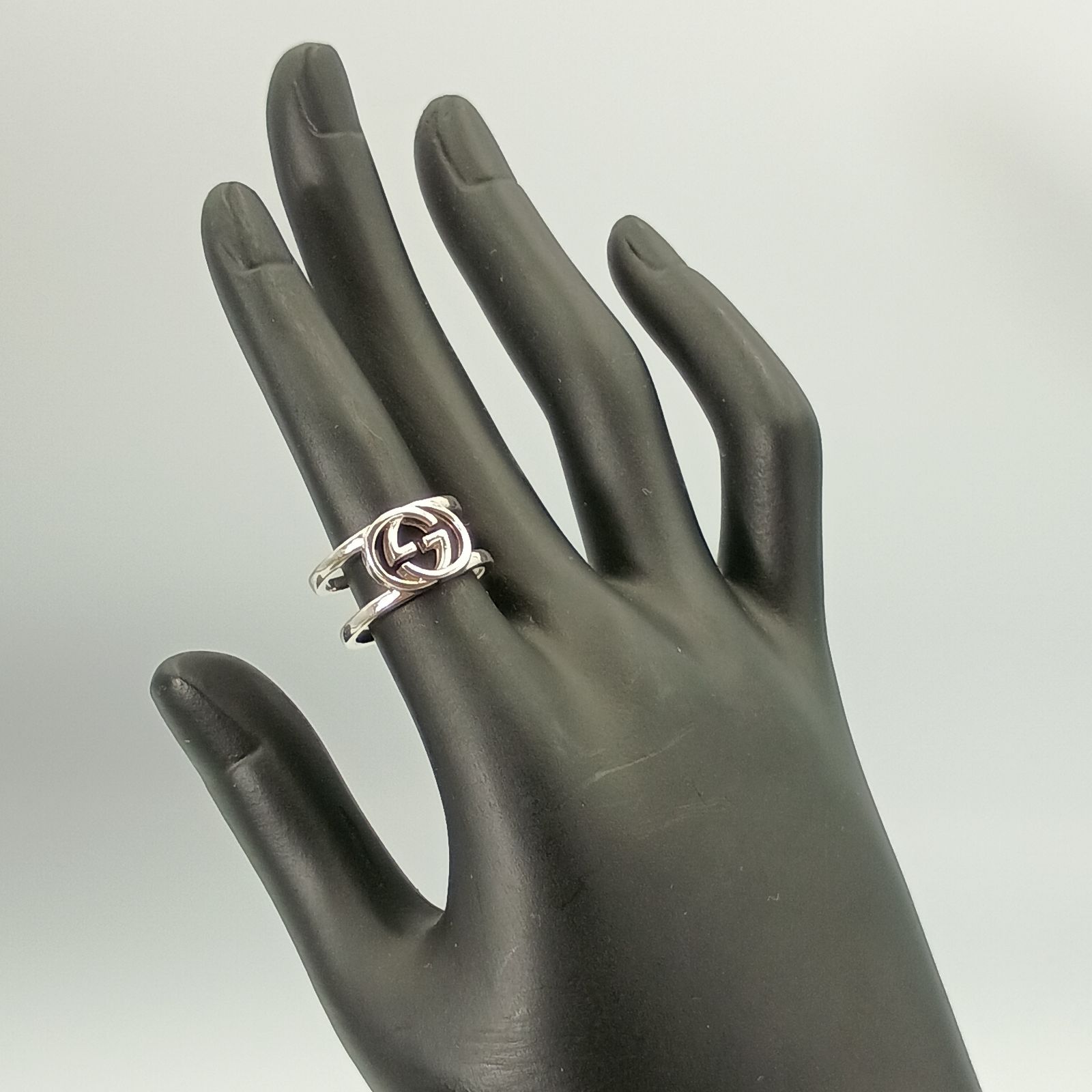 美品‼️GUCCI 指輪　インターロッキングリング　11号 GUCCI グッチ 11号 インターロッキング リング 指輪 レディース