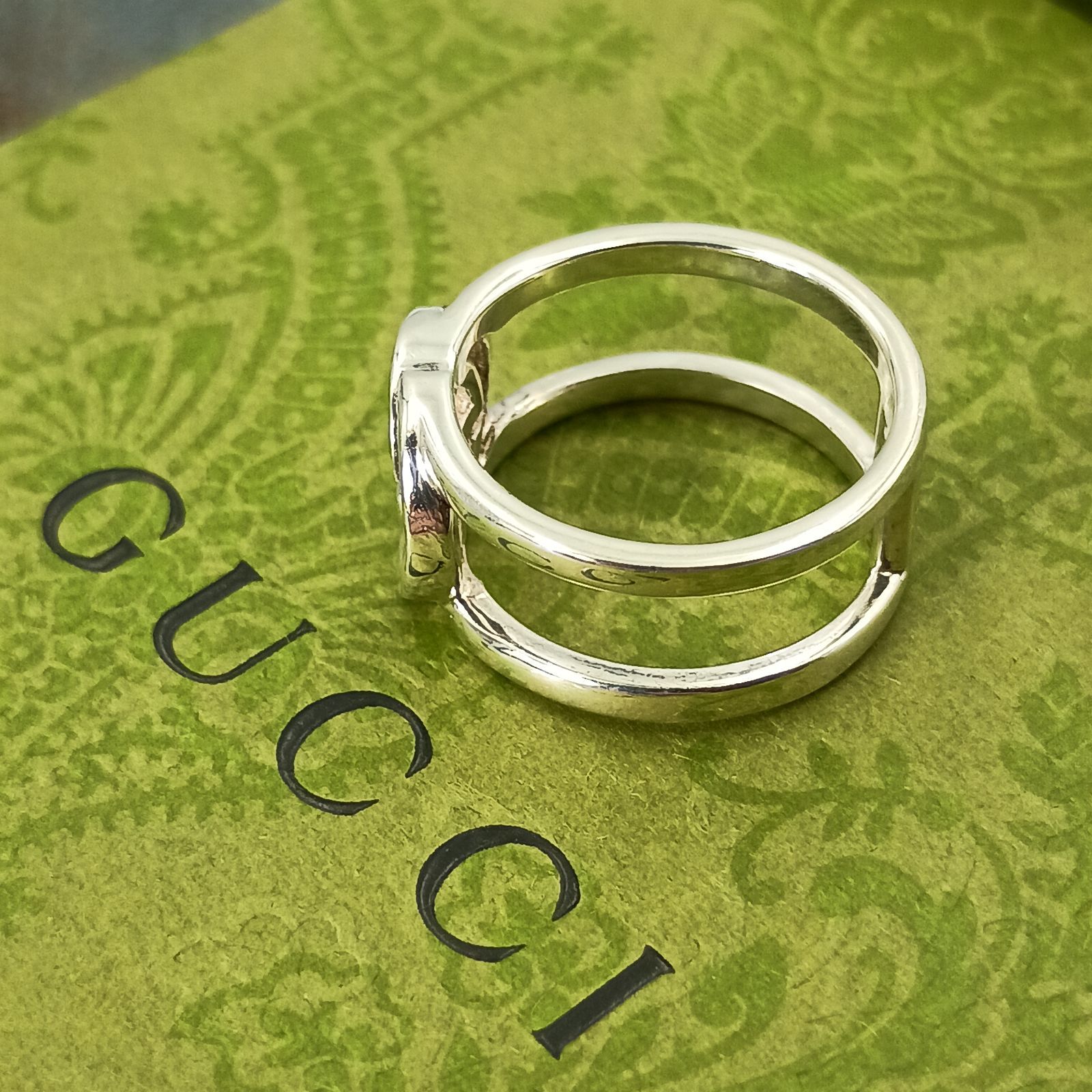 GUCCI グッチ 11号 インターロッキング リング 指輪 レディース