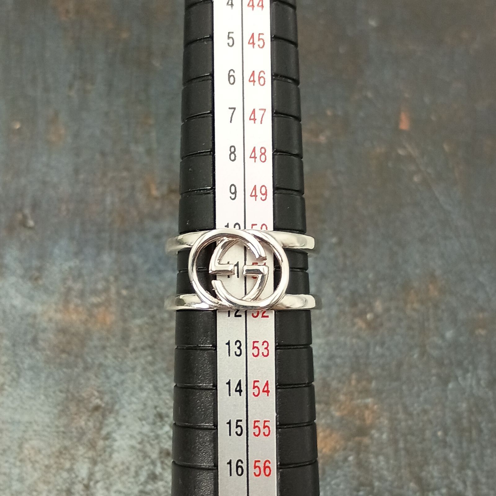 GUCCI グッチ 11号 インターロッキング リング 指輪 レディース