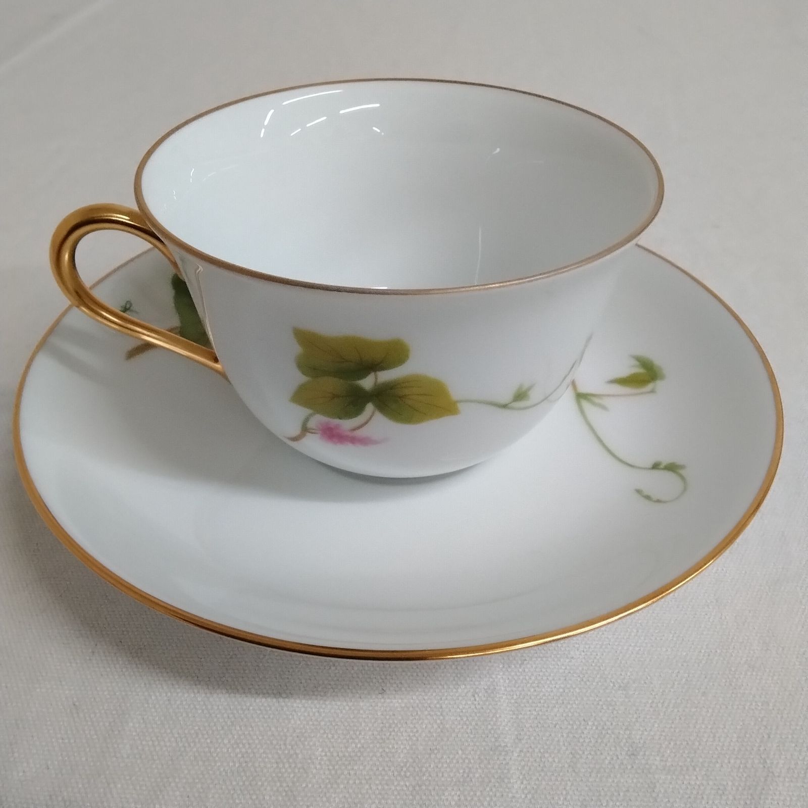 大倉陶園&フランクリンポーセリン限定コラボ カップ&ソーサー 日本花の