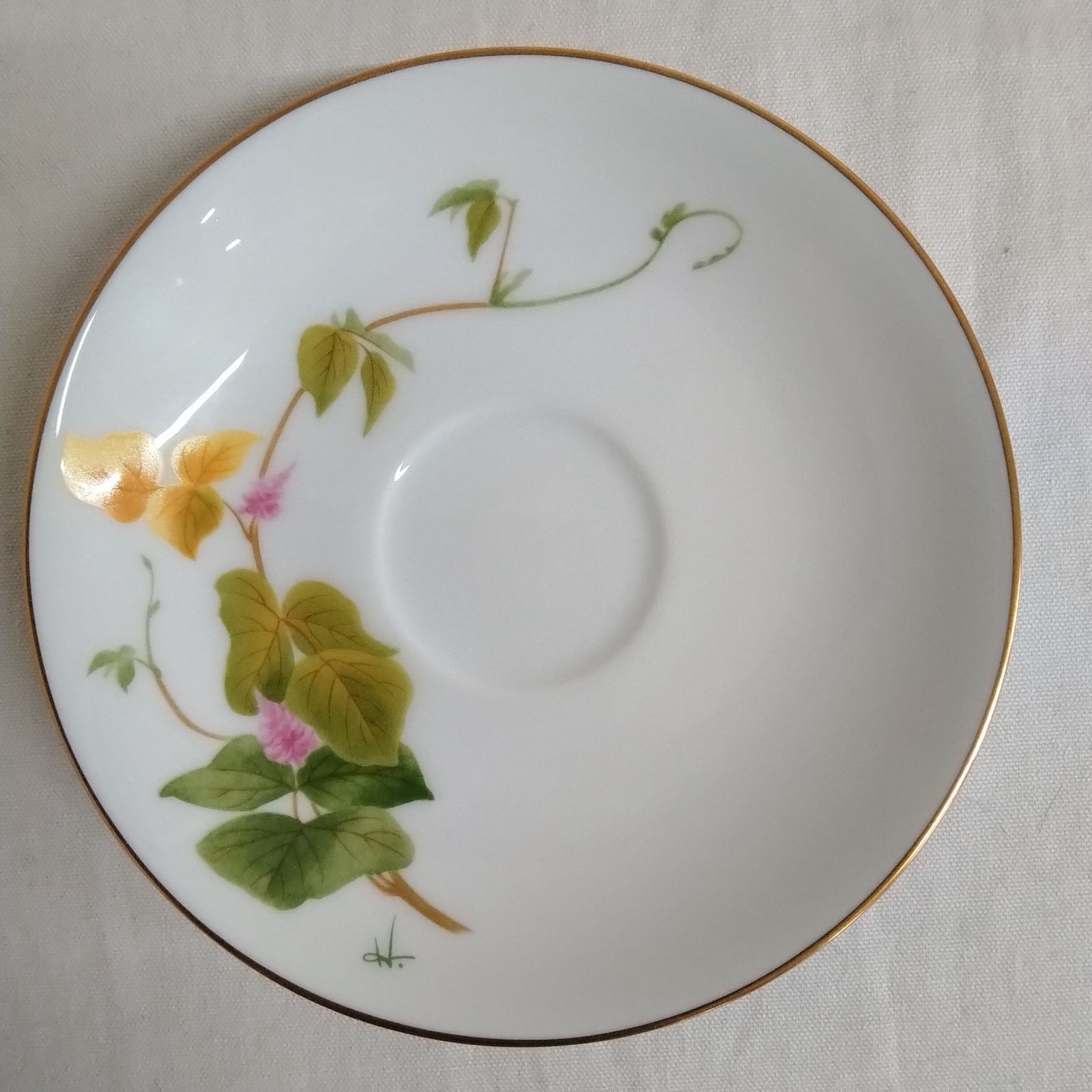 大倉陶園&フランクリンポーセリン限定コラボ カップ&ソーサー 日本花の