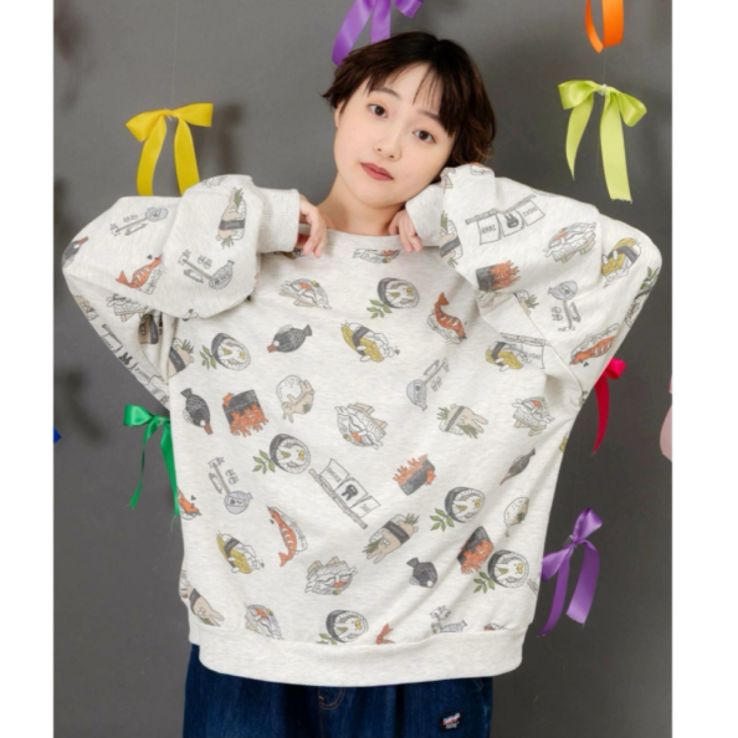 ScoLar Parity ラビル寿司尽くし裏毛プルオーバ