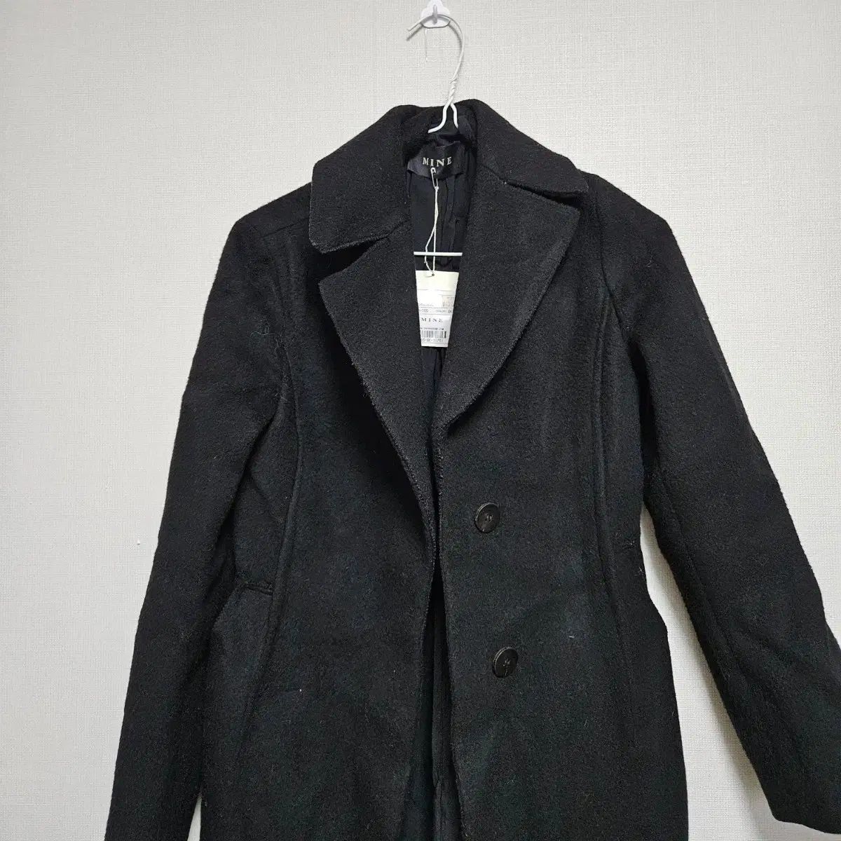 アトリエナイン ブラック ウール ロングコート - メルカリ