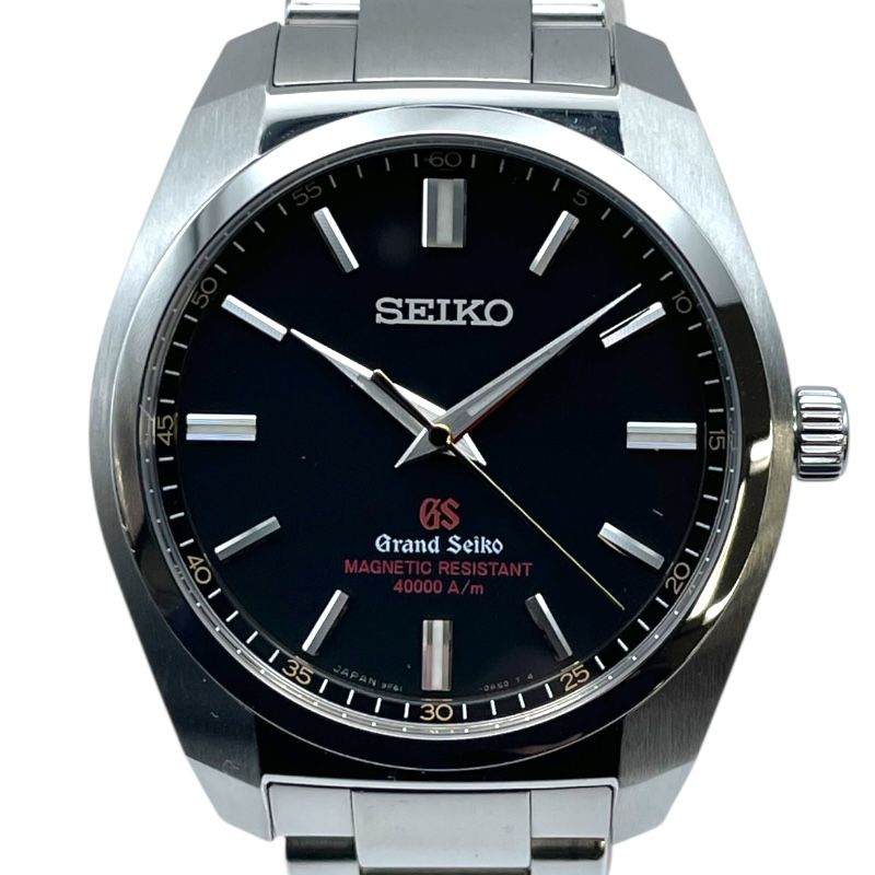 グランドセイコー Grand Seiko ヘリテージ 9 Fクォーツ 日本500本 SBGX 089 ブラック SS クオーツ メンズ 腕時計