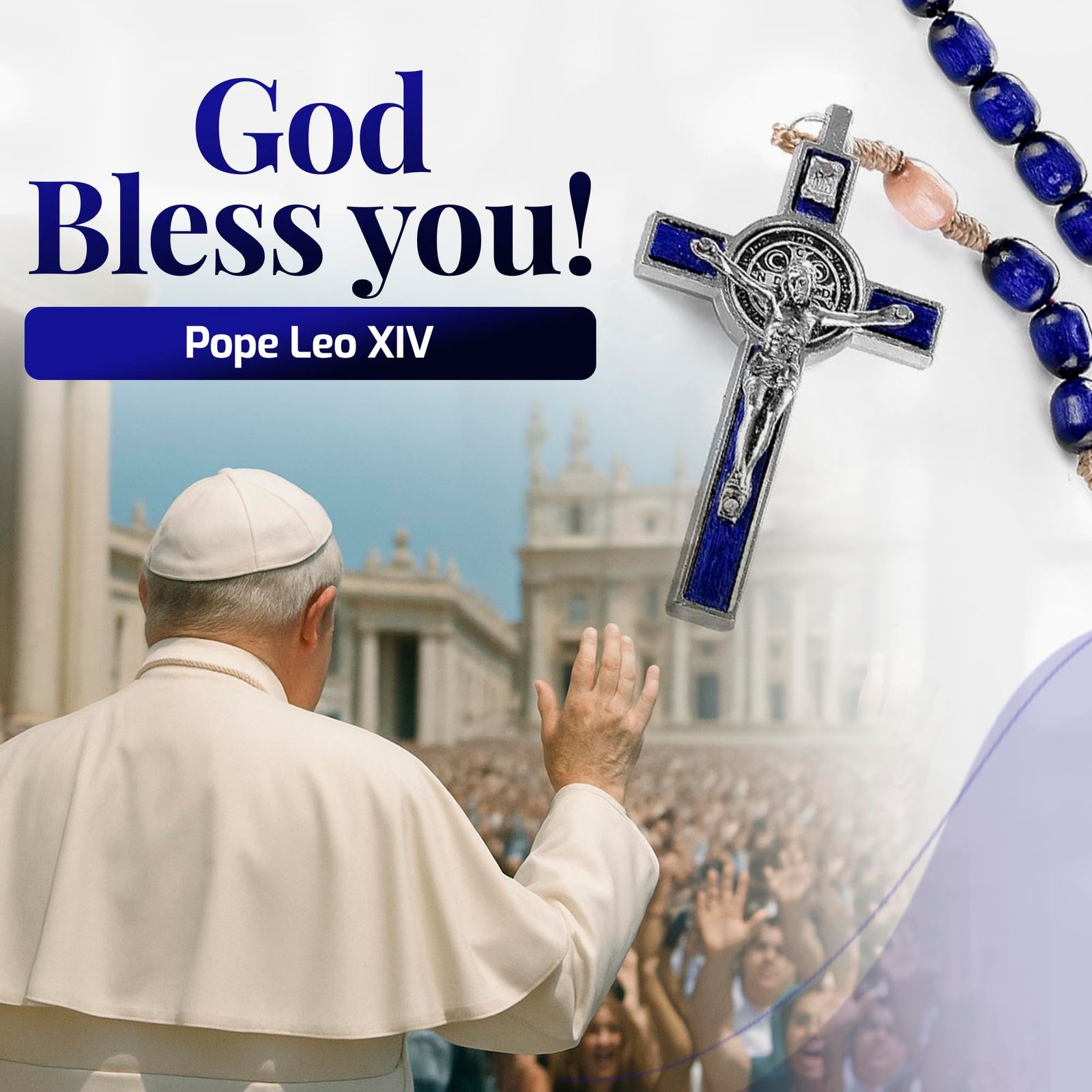 Saint Benedict Rosary イタリア製 ネックレス ロザリオ バチカン 