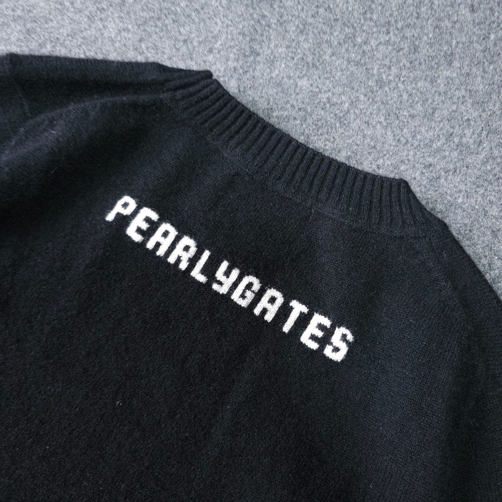 カシミヤ100%【PEARLY GATES】パーリーゲイツ 秋冬 長袖ゴルフニット