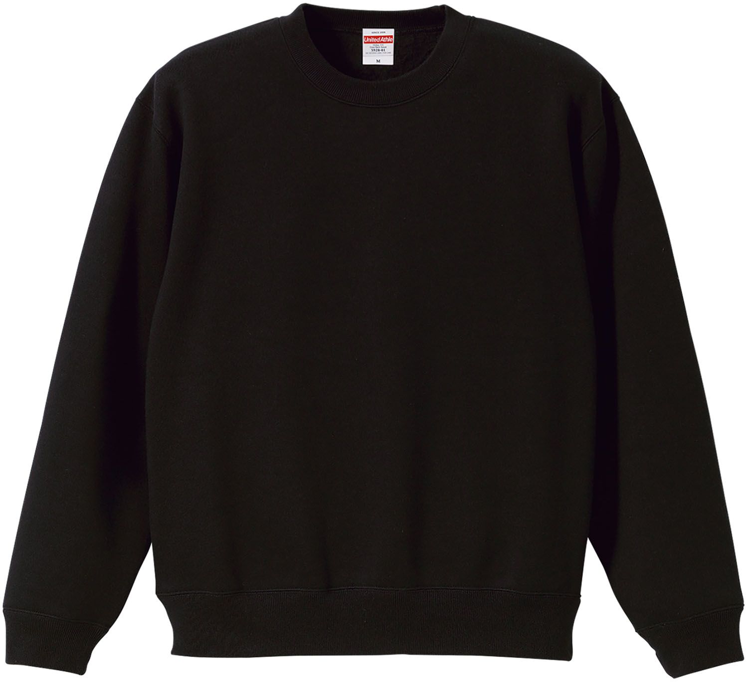 ユナイテッドアスレ UnitedAthle 10.0オンス T/C クールネック スウェット XXXL  592801XX 2 ブラック