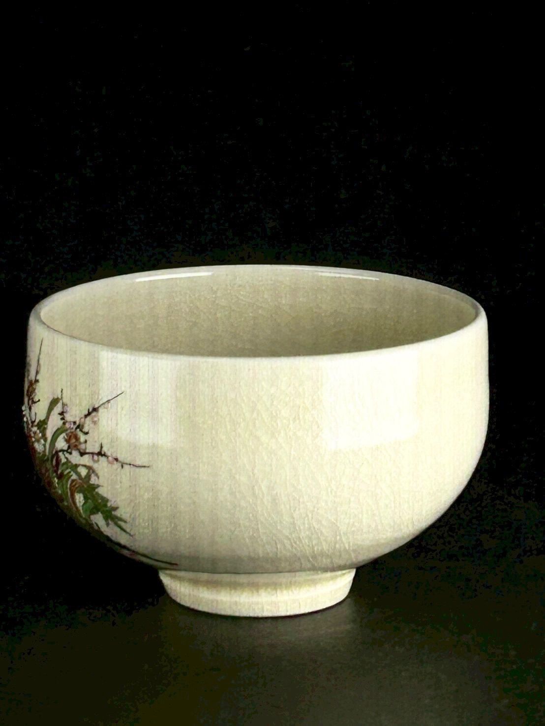 幽玄 薩摩焼 白薩摩 古薩摩 色絵 金彩 茶道具 茶器 抹茶碗