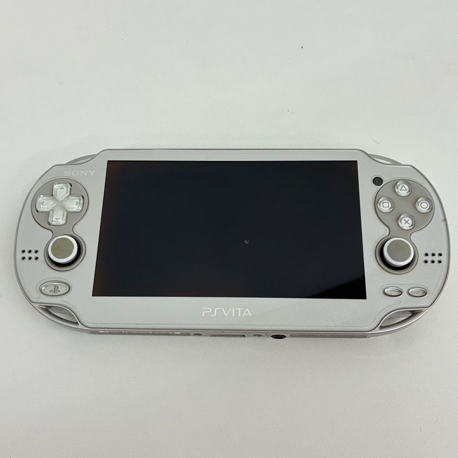 動作品 色 Sony PlayStation Vita PCH-1000 ソニー プレイステーション ヴィータ アイスシルバー 本体 充電器 ケース メモリーカード 32 GB