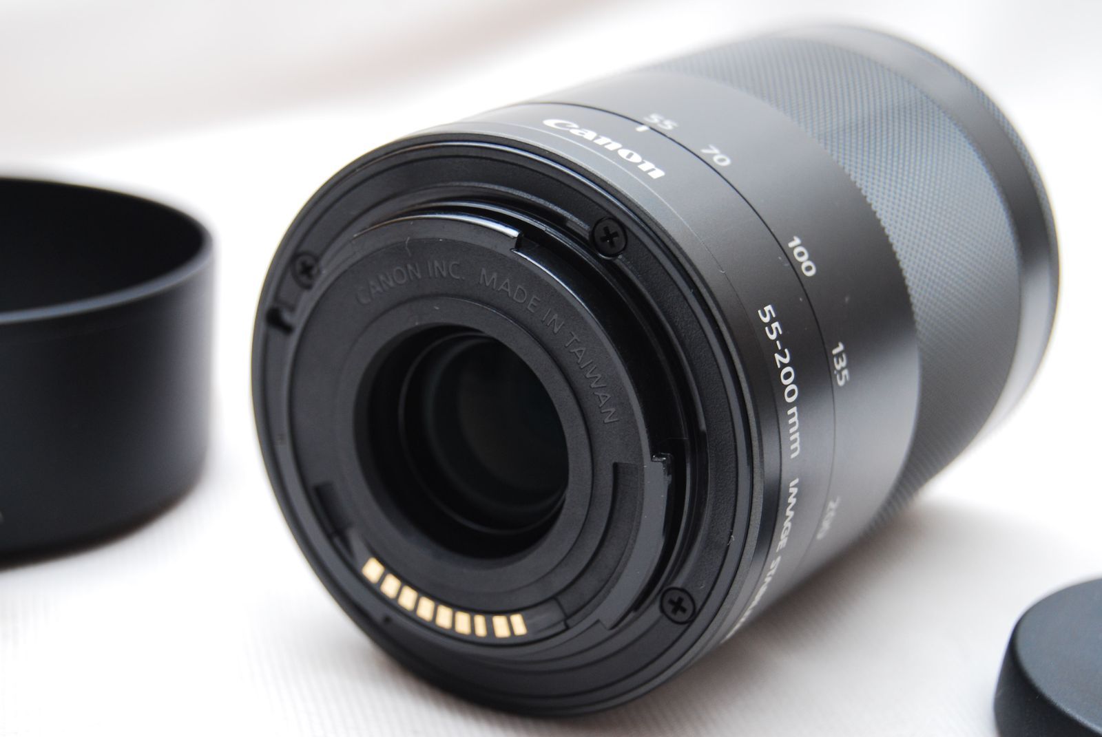  上 キヤノン 望遠ズームレンズ EF M 55 200 mm F 4 5 6 3 IS STM レンズフィルター フード付き レンズ(ズーム) カメラ